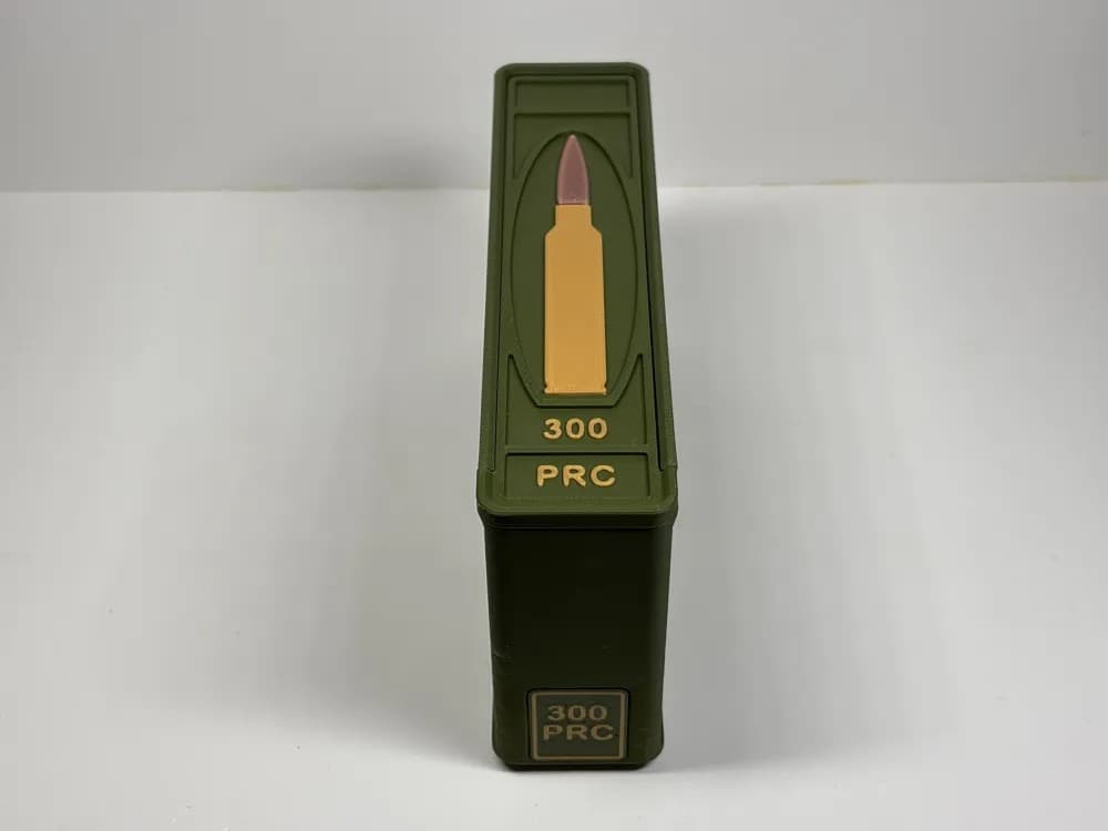 Ammo Storage Box 300 PRC 20 Rounds front view product photo; ammunition not included